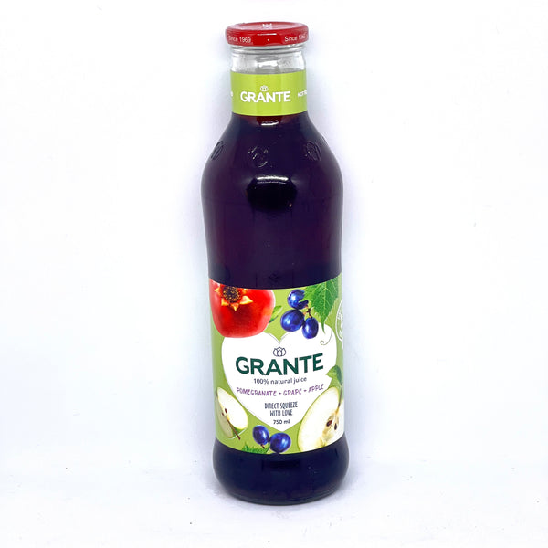 GRANTE Pomegranate Juice w/ Grape & Apple 750ml