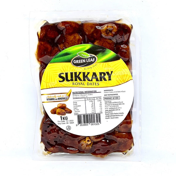 GREEN LEAF Sukkari Rutab Dates Vacuum 1kg