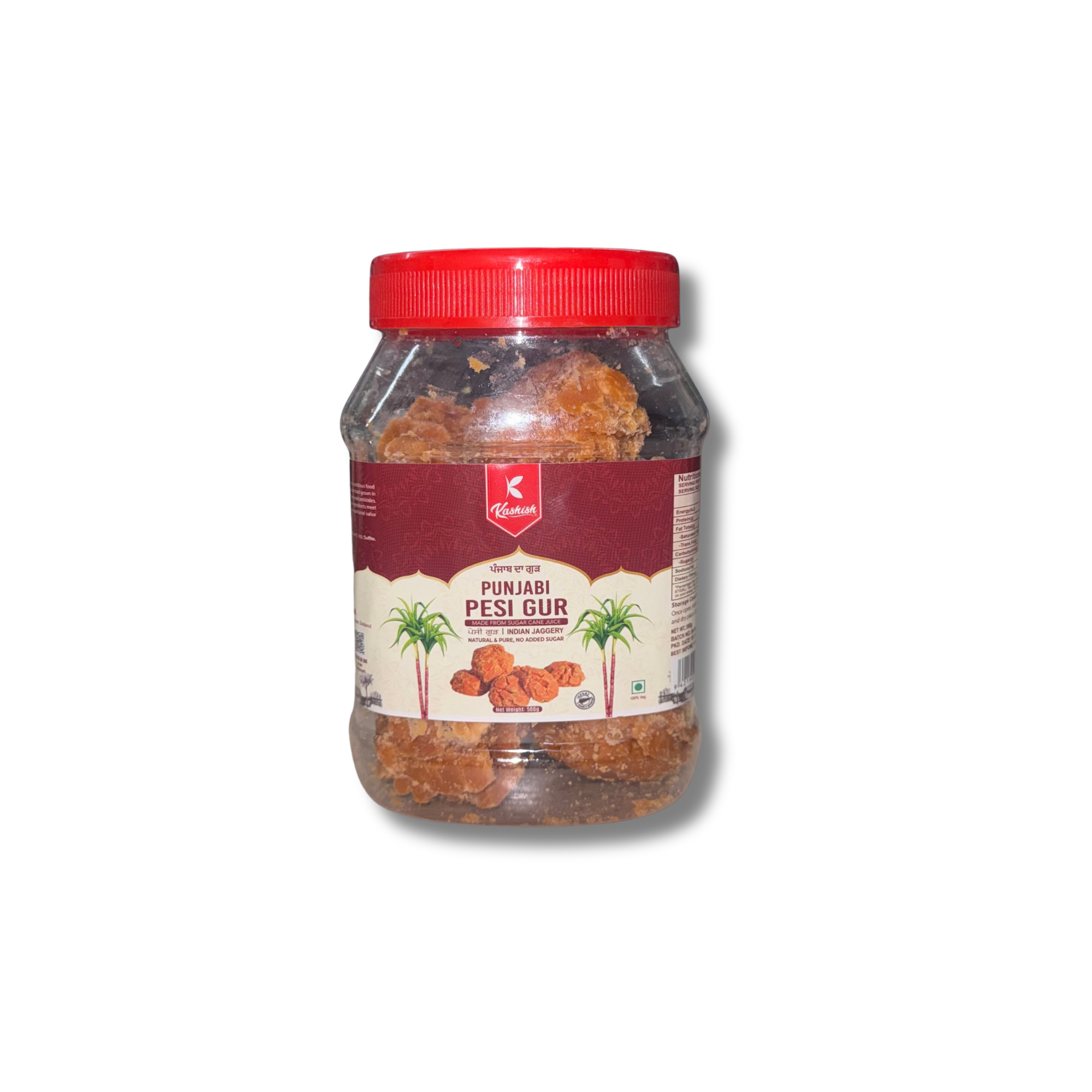 KASHISH Punjabi Pesi Gur / Jaggery 500g