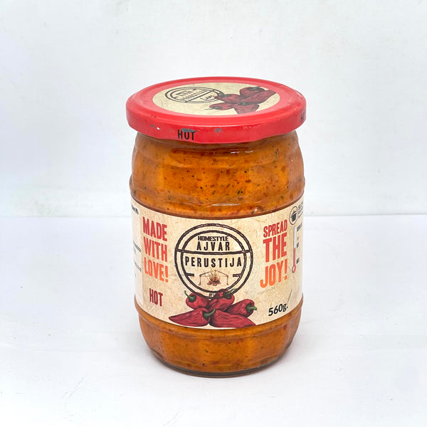 PERUSTIJA Hot Homemade Ajvar 560g