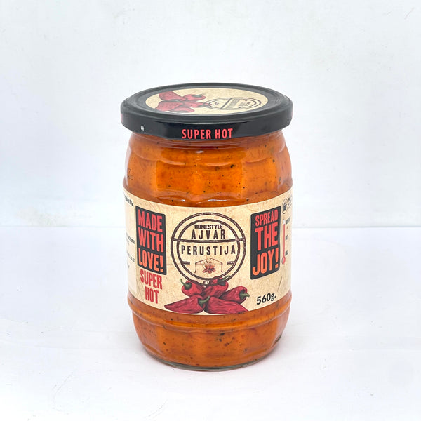 PERUSTIJA Super Hot Homemade Ajvar 560g