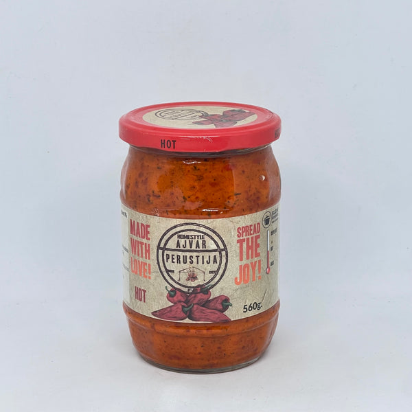 PERUSTIJA Hot Homemade Ajvar 560g