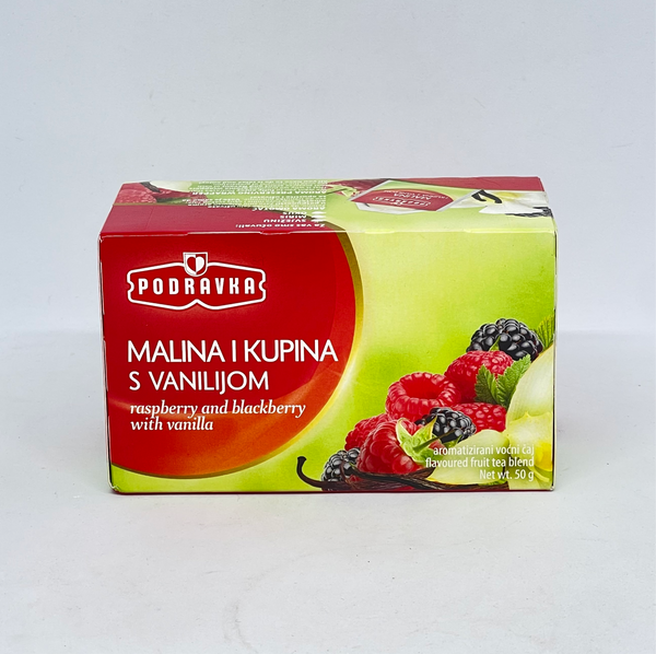 PODRAVKA Raspberry & Blackberry w/ Vanilla Tea 50g