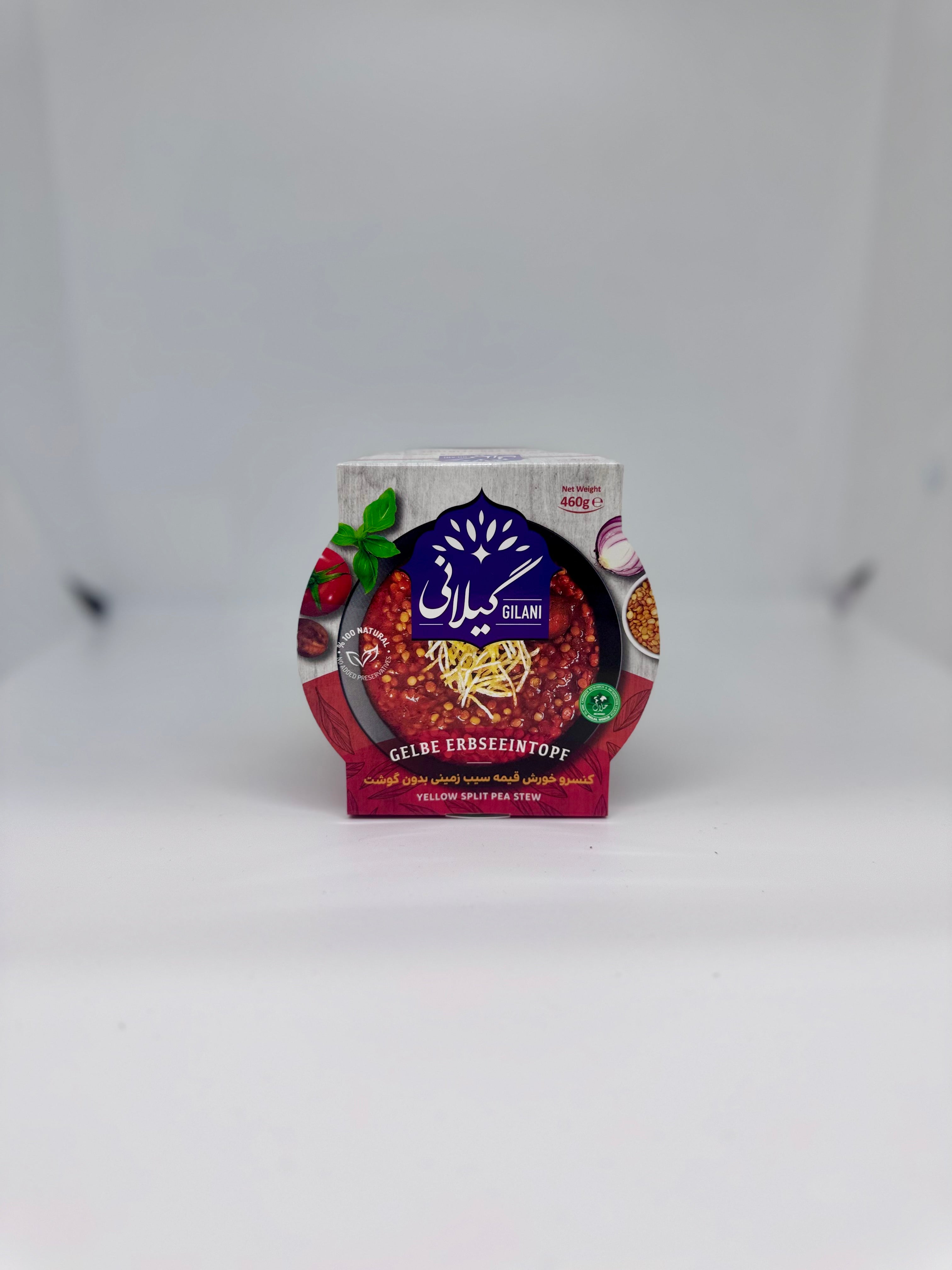 GILANI Canned Yellow Split Pea Stew - Gheimeh Sebzimeni - 460g
