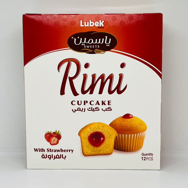 LUBEK BAKERY Rimi Strawberry Cupcake 12pcs