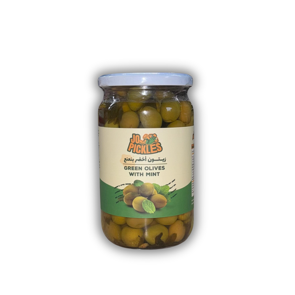 JO PICKLES Green Olives w/ Mint 710g