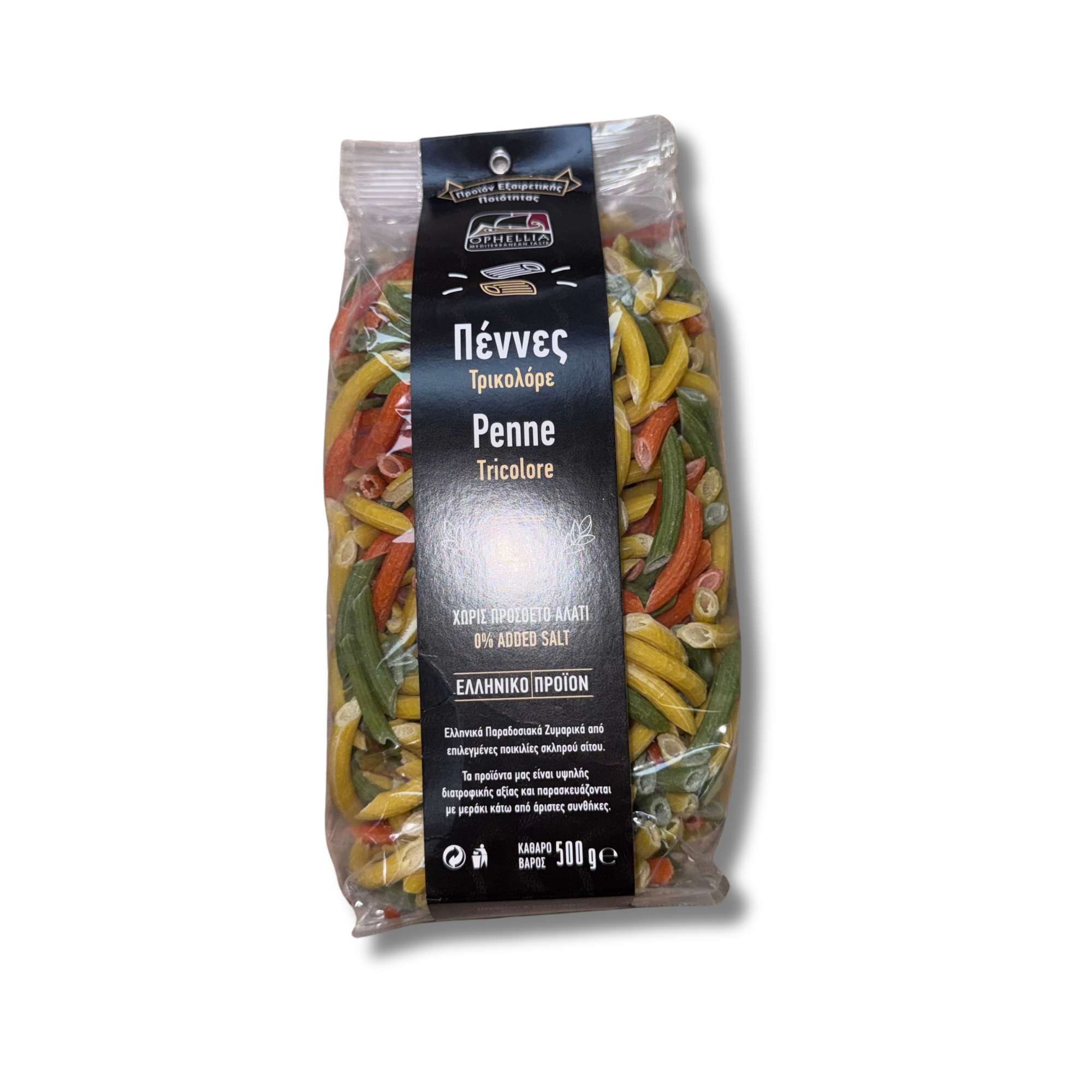 OPHELLIA Tricolore Penne Pasta 500g