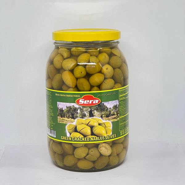 SERA Green Cracked Olives 2000g