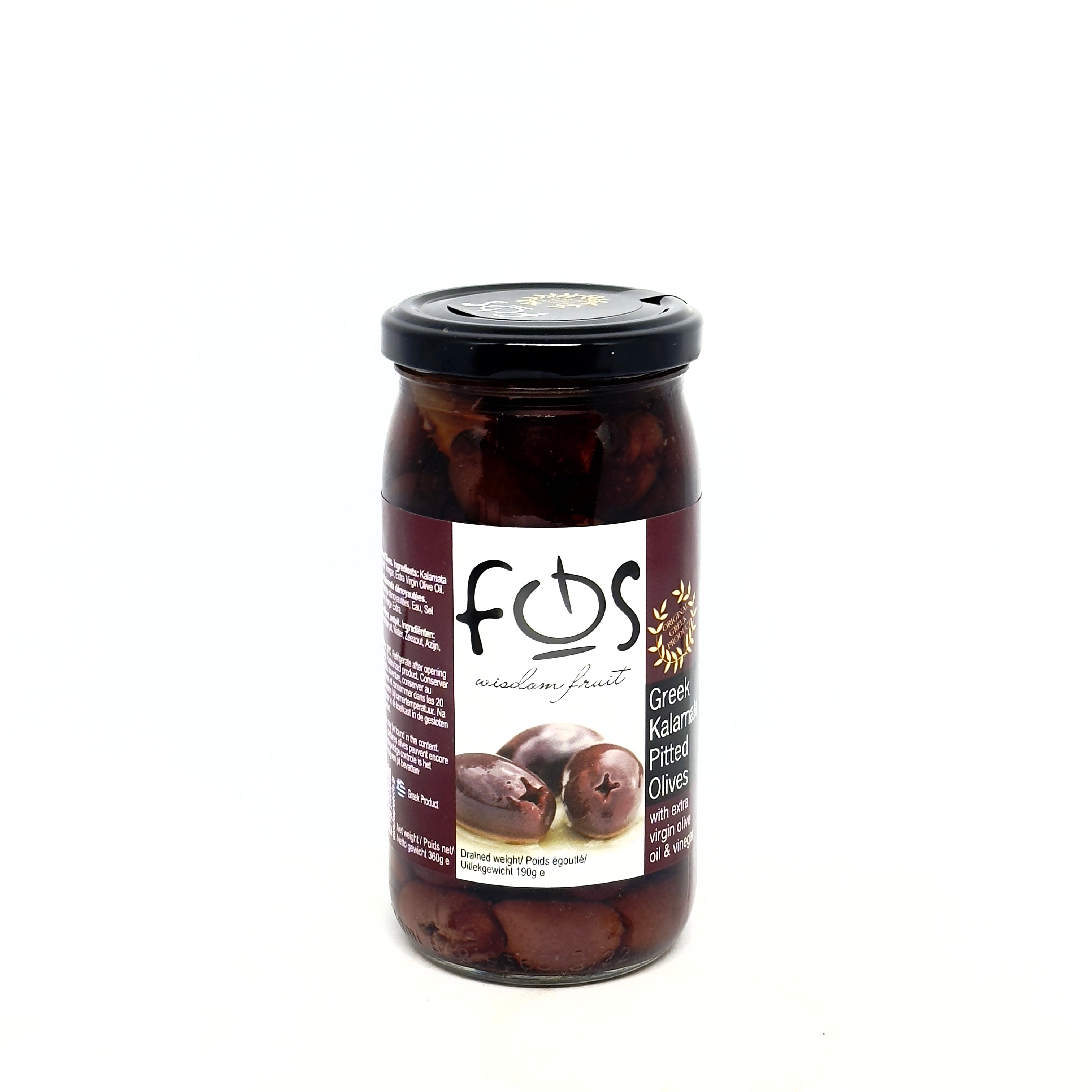 FOS Kalamata Pitted Olive 360g