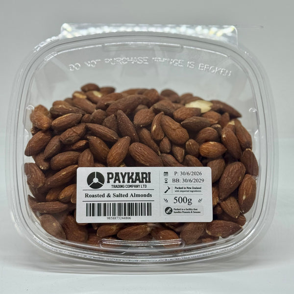 PAYKARI Roasted & Salted Almonds Container 500g