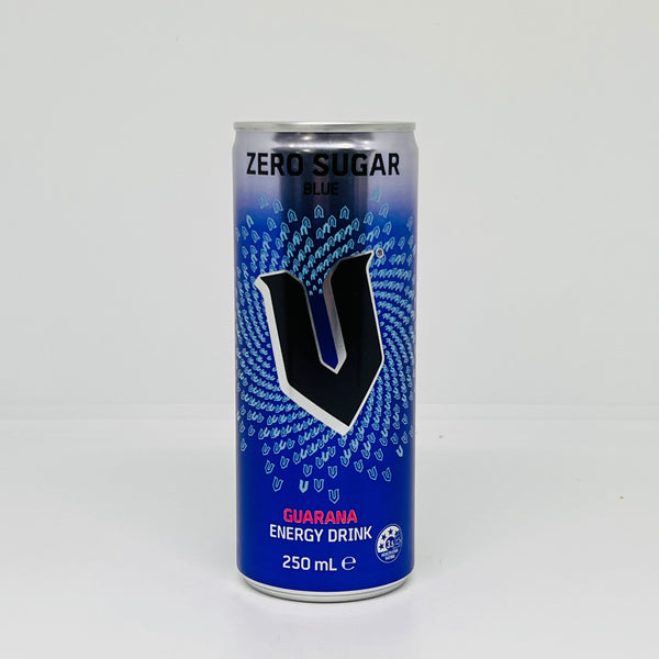 V Blue Zero Sugar Guarana Energy Drink 250mL