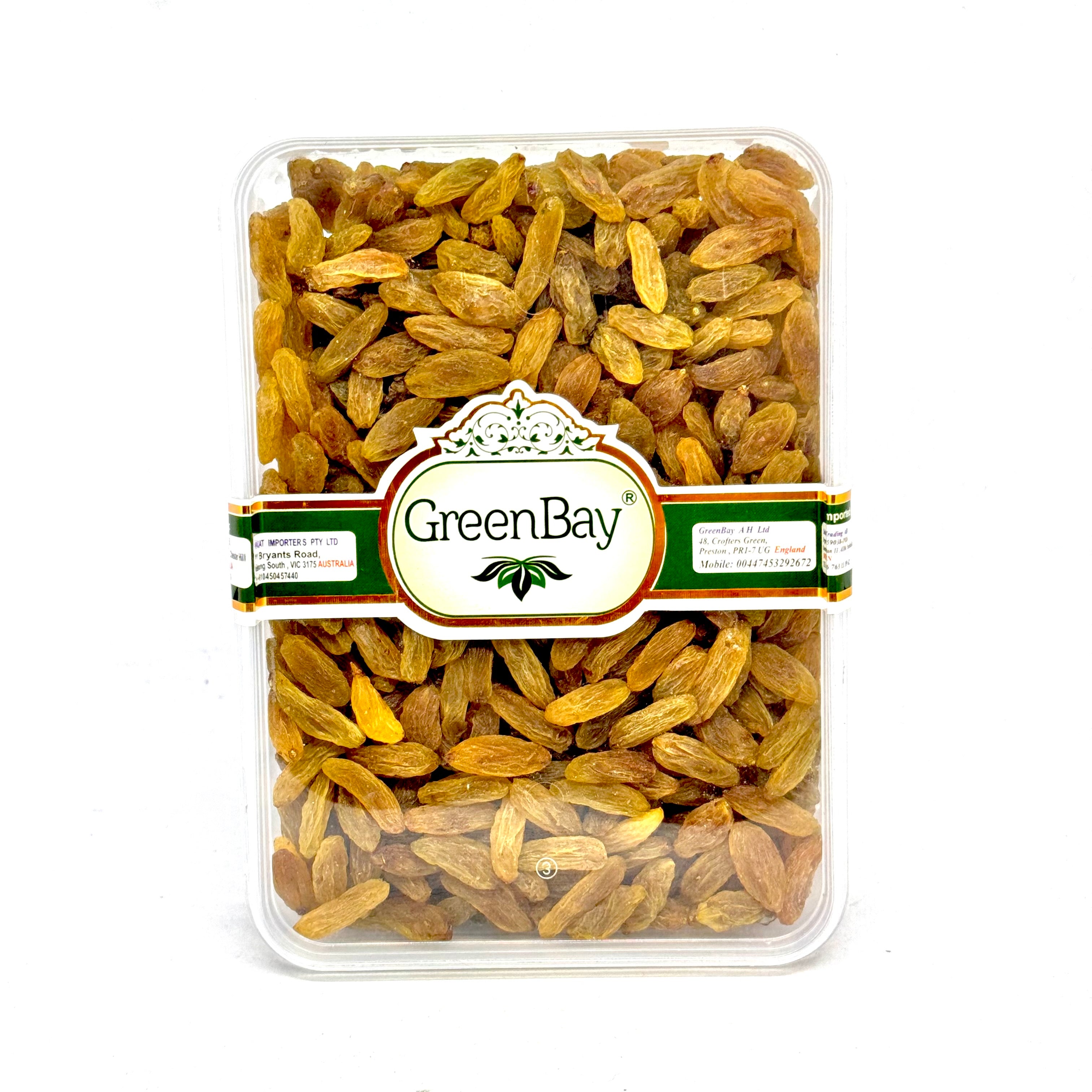 GREEN BAY Dried Green Raisins 500g