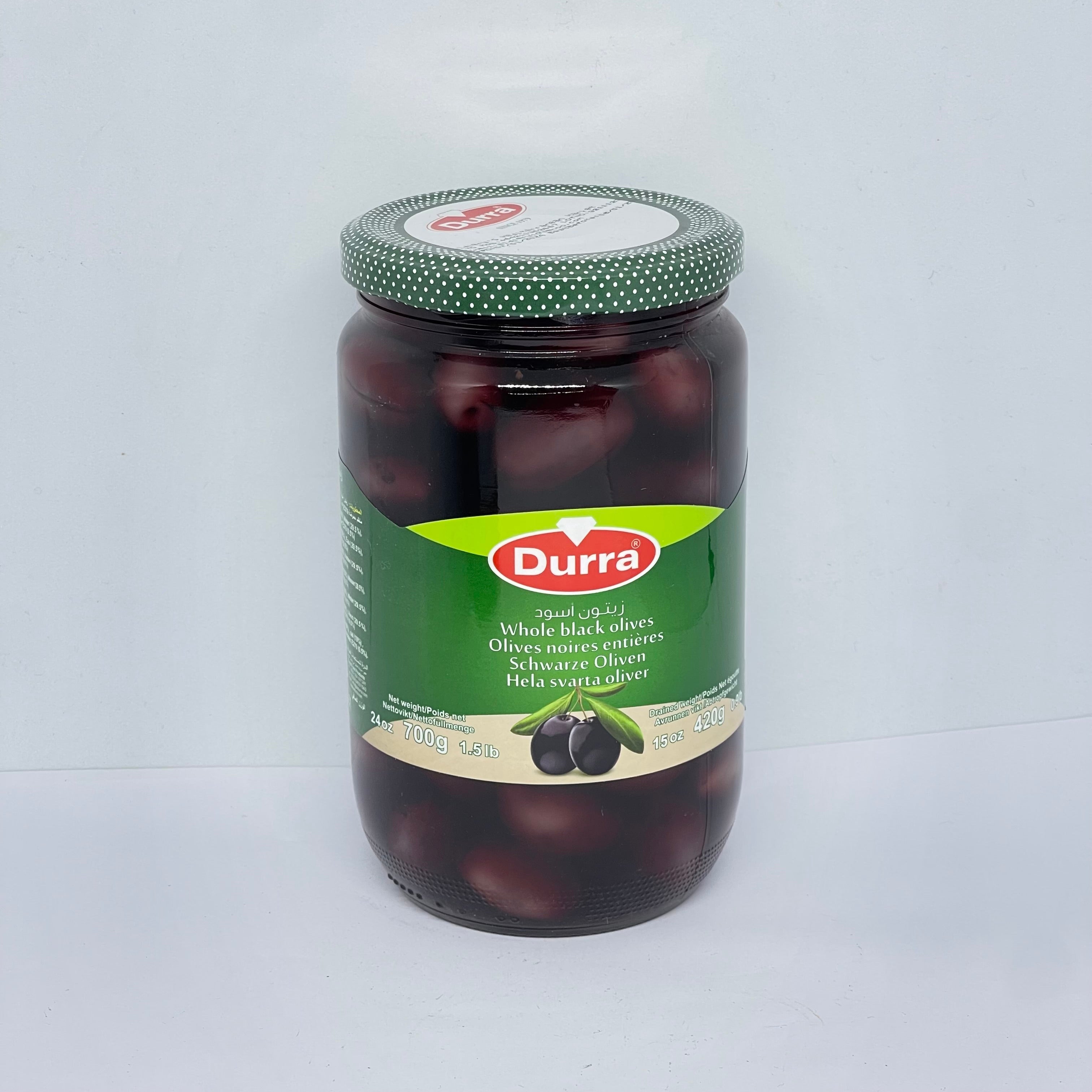 DURRA Black Olives 720g