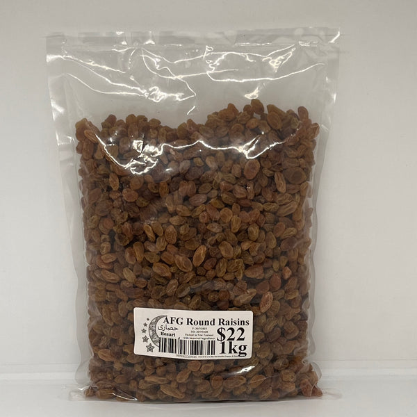 HESARI AFG Green Round Raisins Poly Bag 1kg