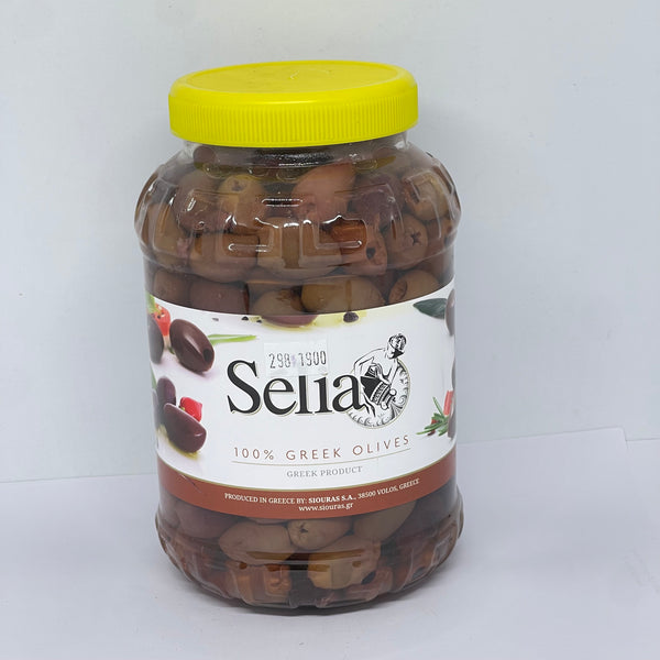 SELIA Greek Kalamata Blonde Olives 1kg