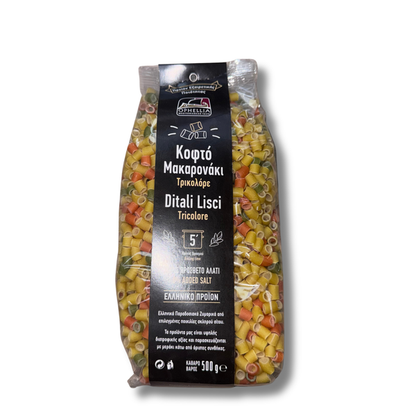 OPHELLIA Tricolore Ditali Lisci 500g