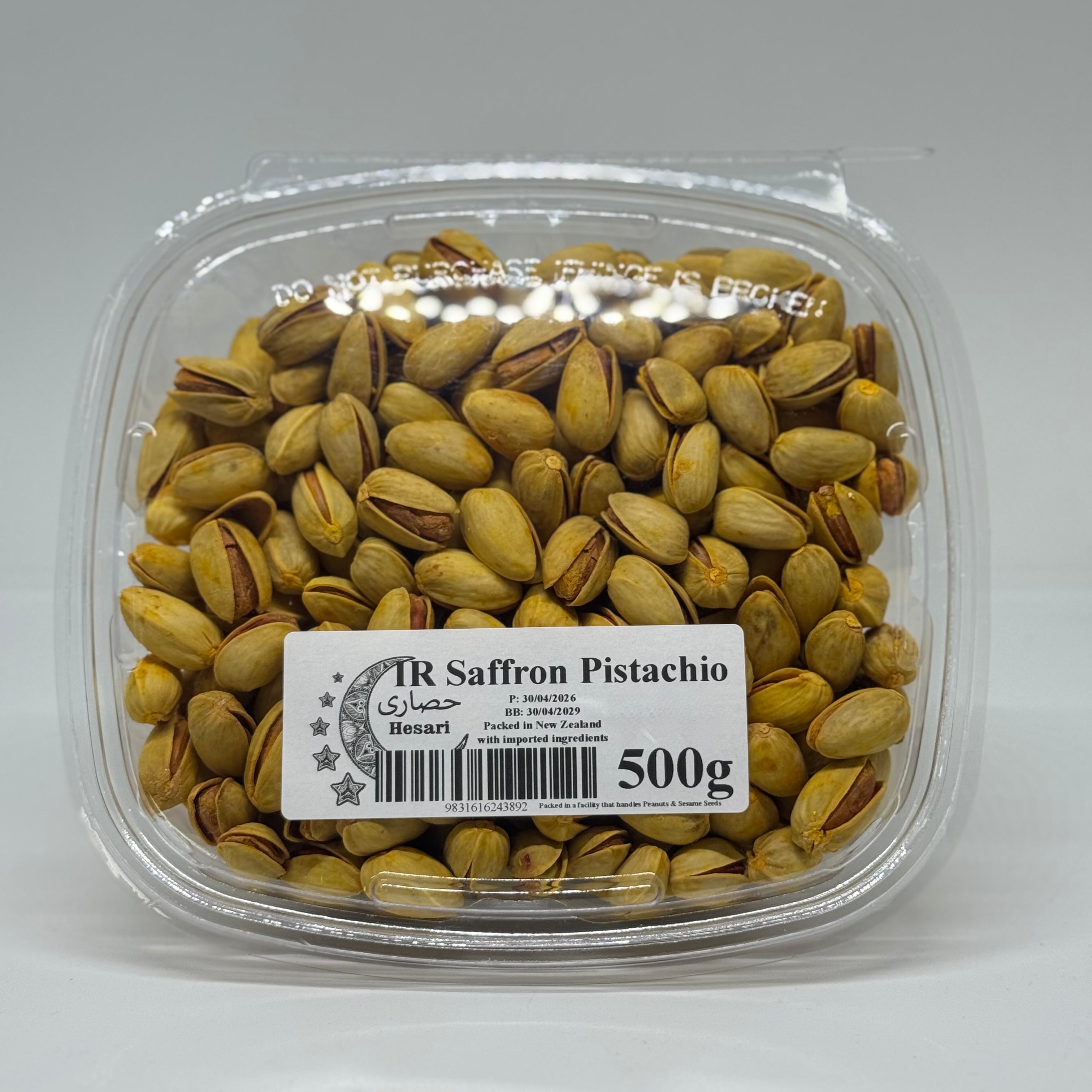 PAYKARI Saffron Roasted Pistachios Container 500g