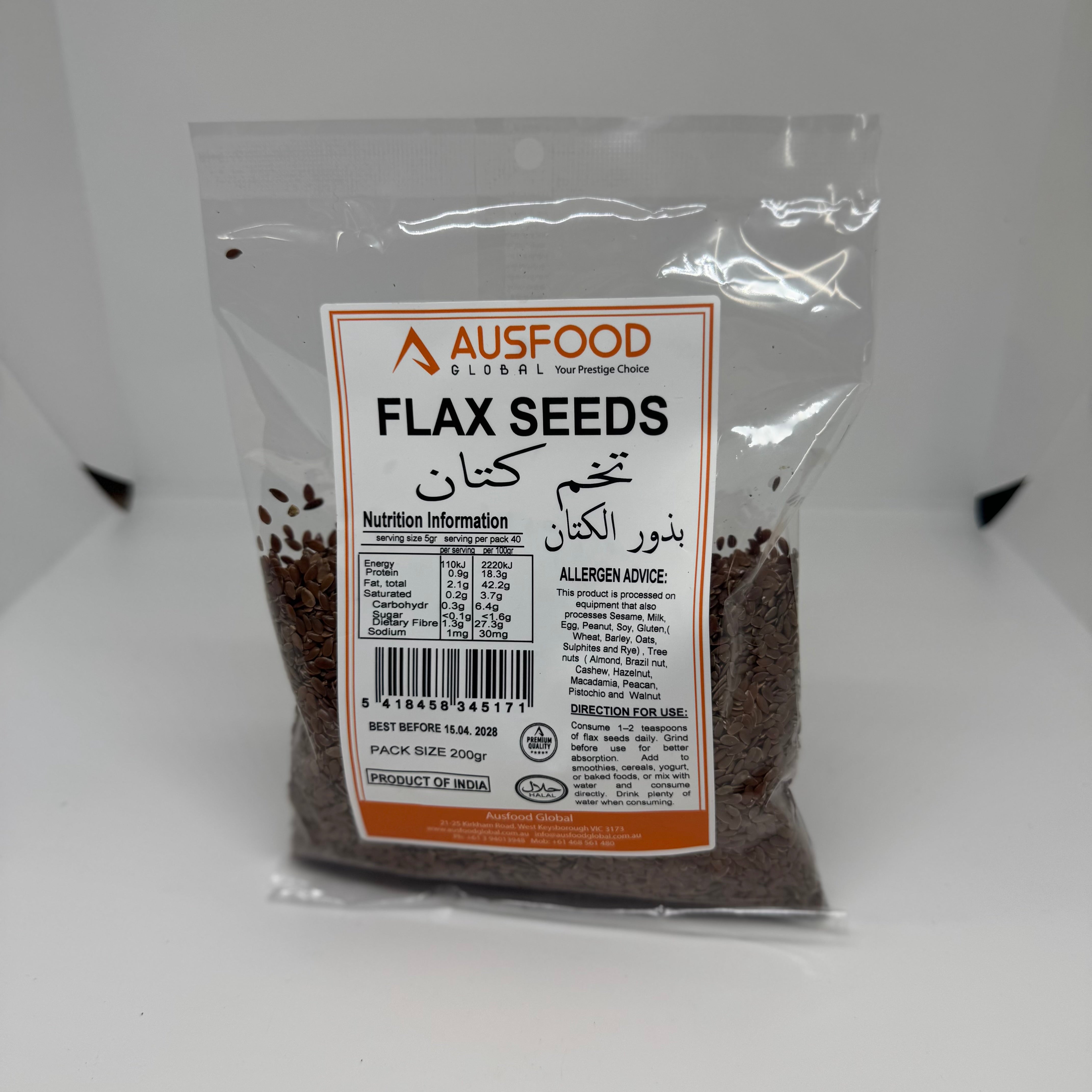 AUSFOOD Flax Seeds 200g