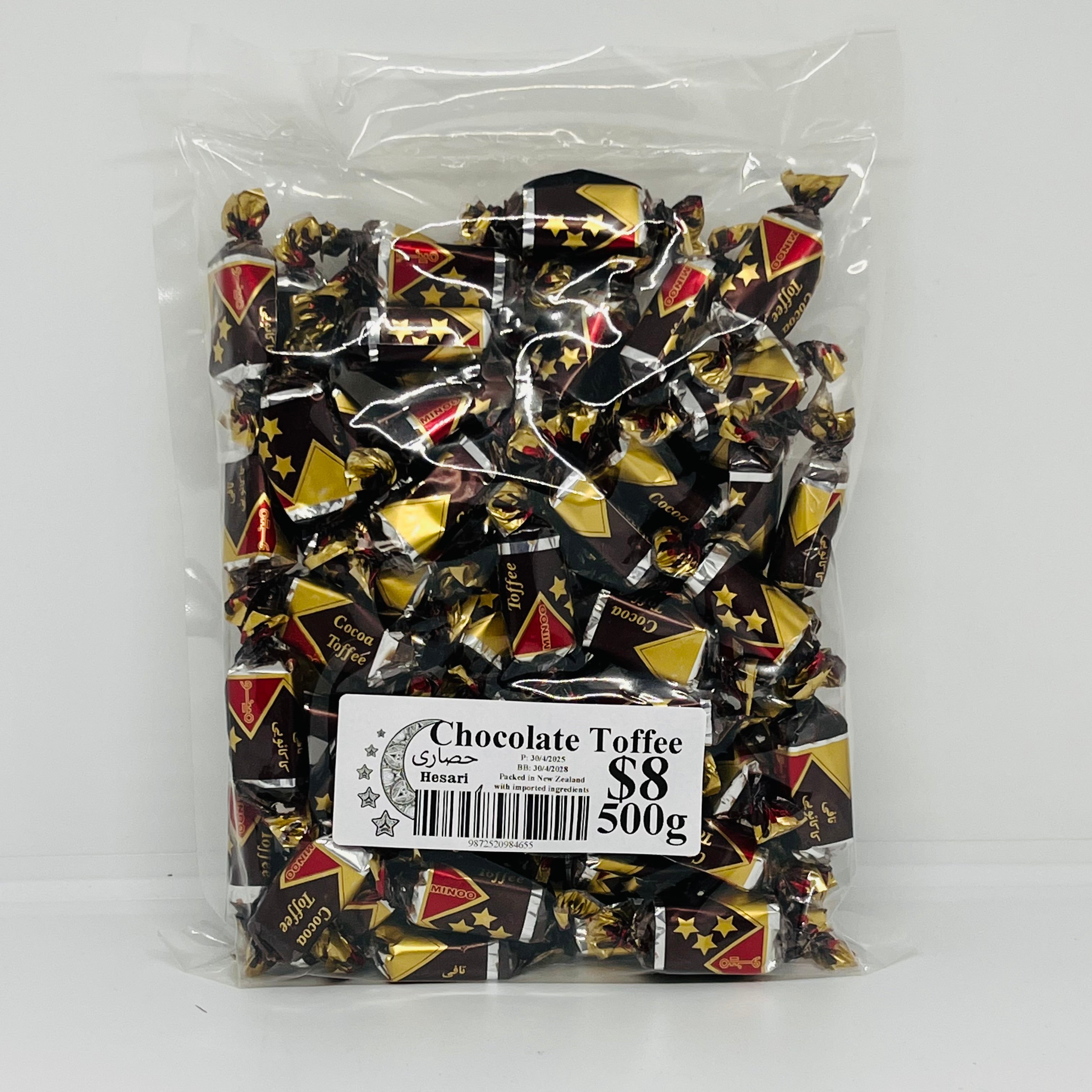 MINOO 3Star Chocolate Toffee 500g