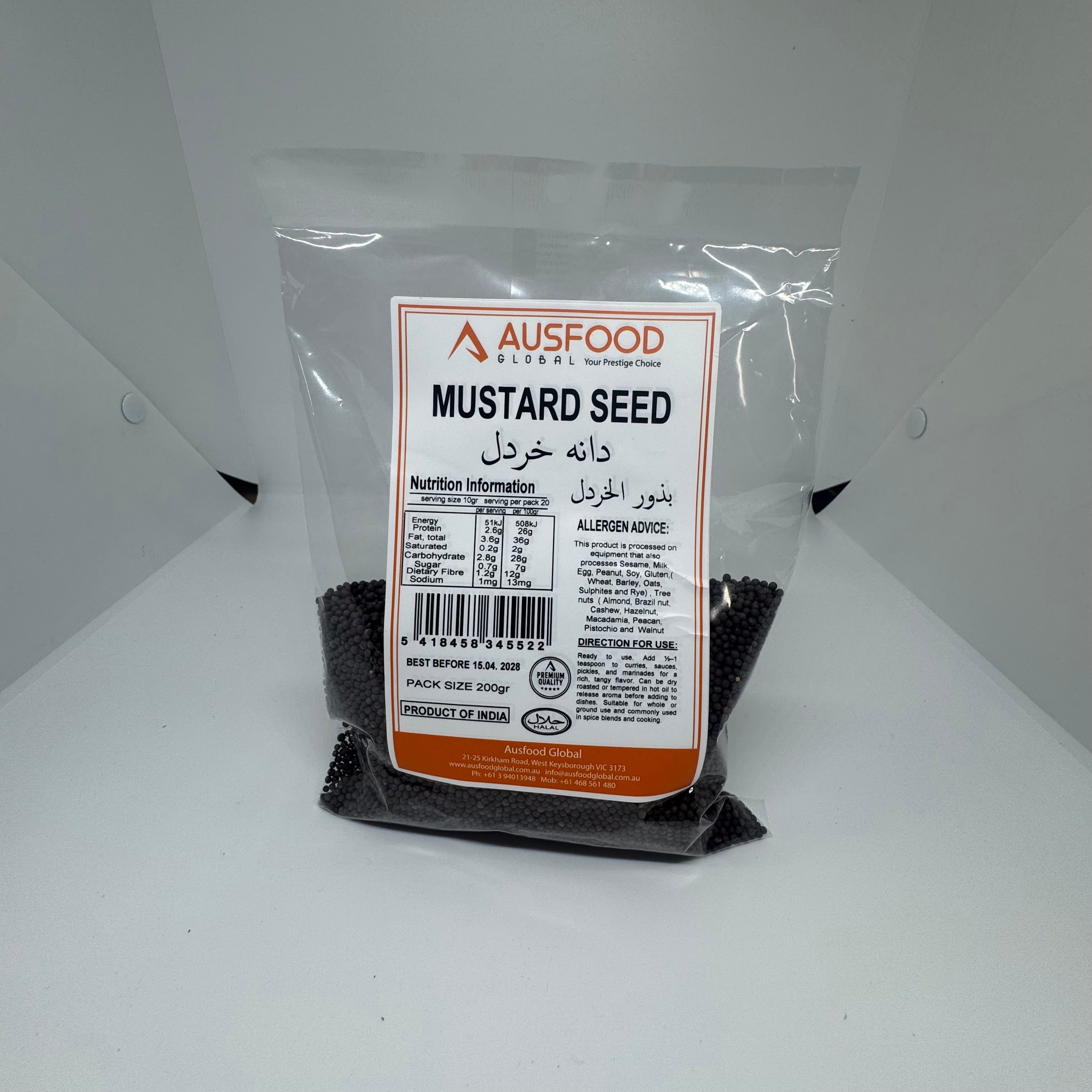 AUSFOOD Mustard Seeds 200g