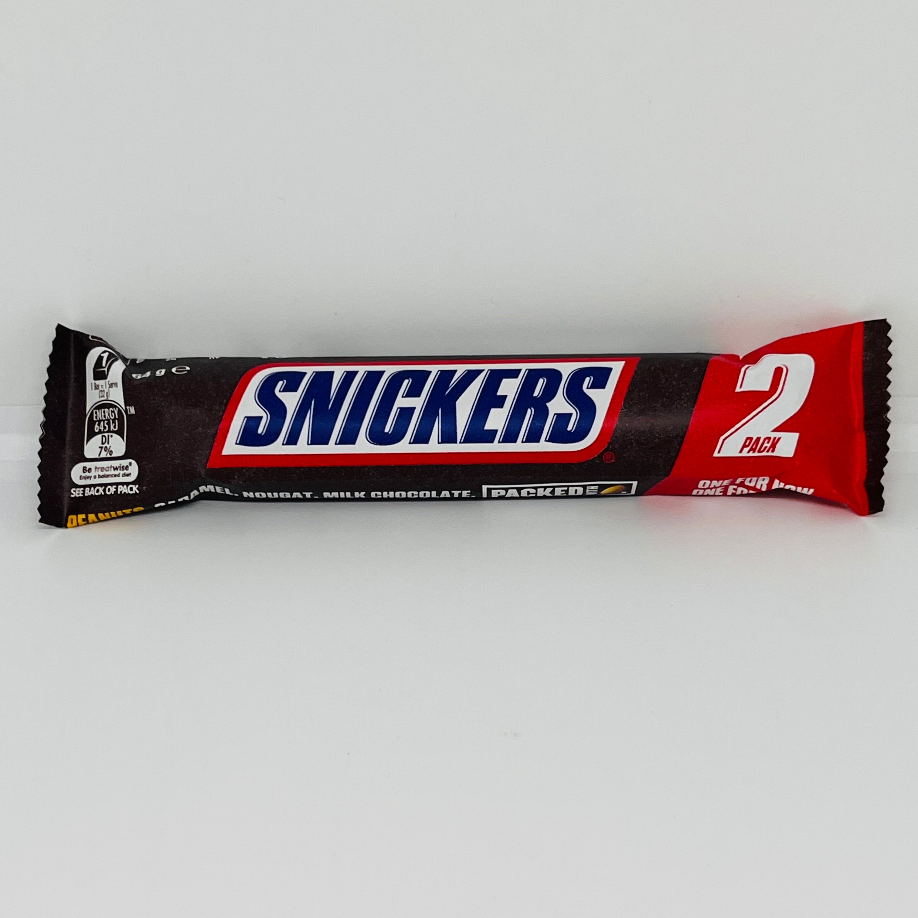 SNICKERS Chocolate Bar 2PK 65g
