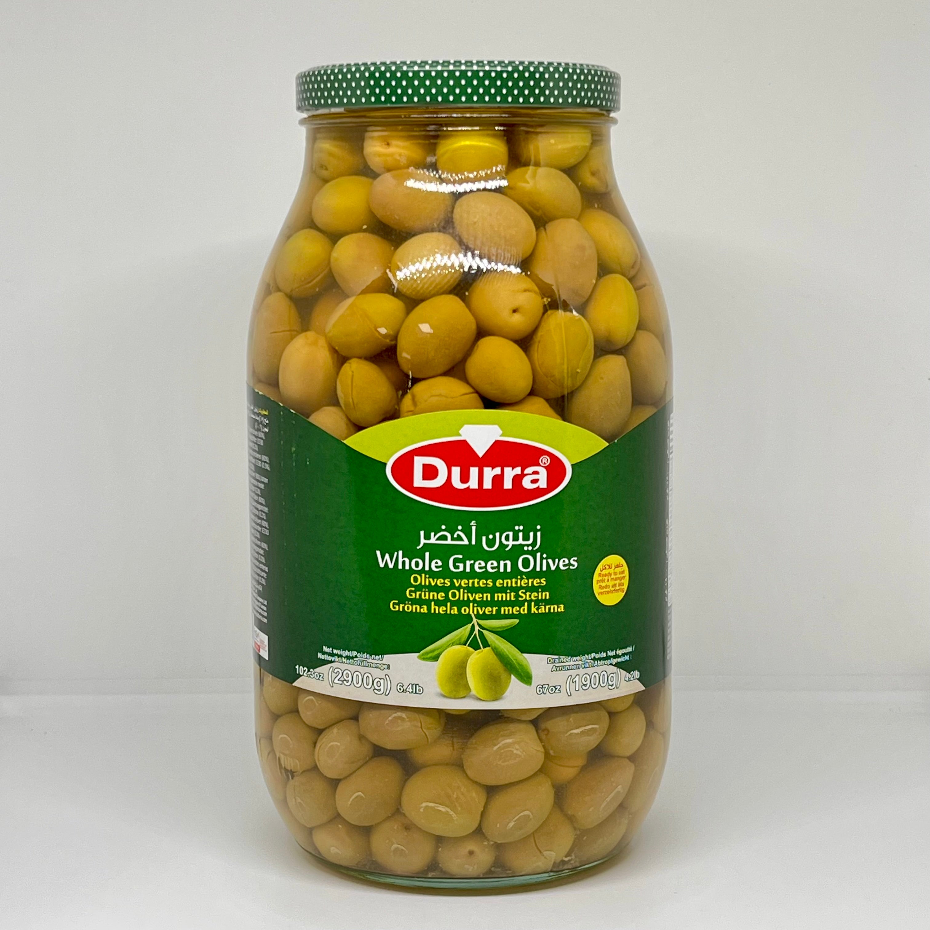 DURRA Green Olives Halabi 2.9kg