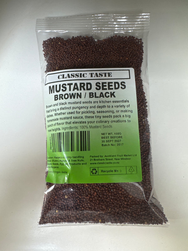 CLASSIC TASTE Mustard Seeds Brown / Black 100g