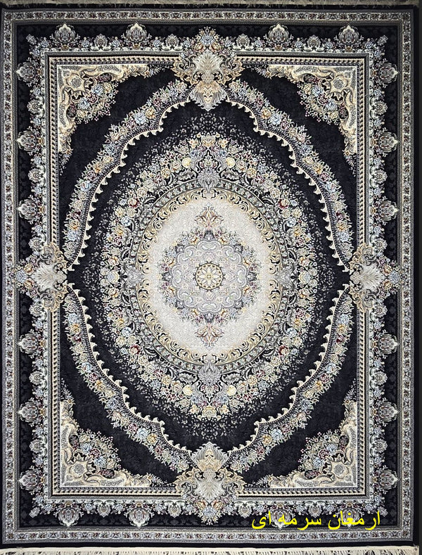 Armagha Navy Traditional Area Rug