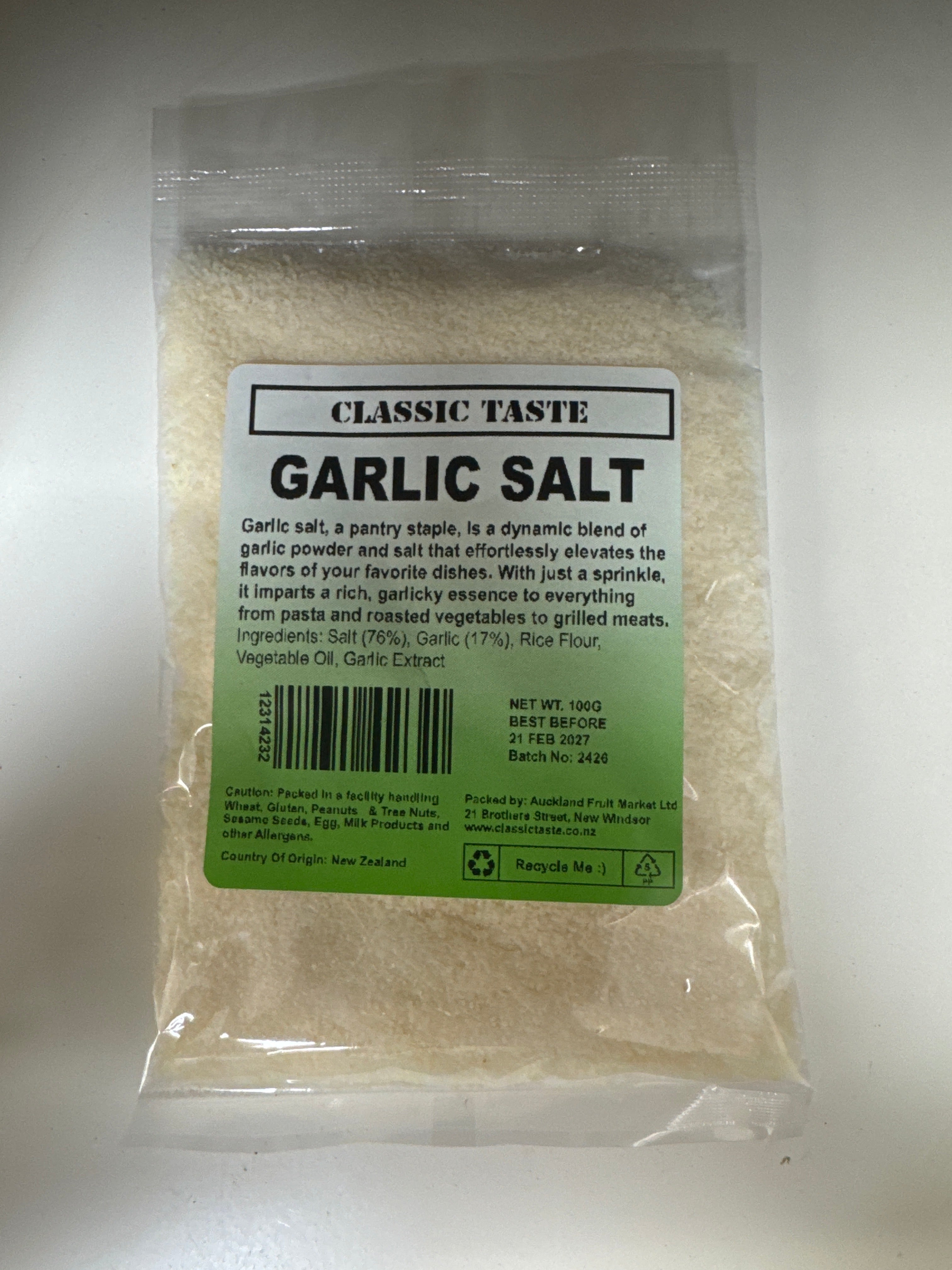 CLASSIC TASTE Garlic Salt 100g