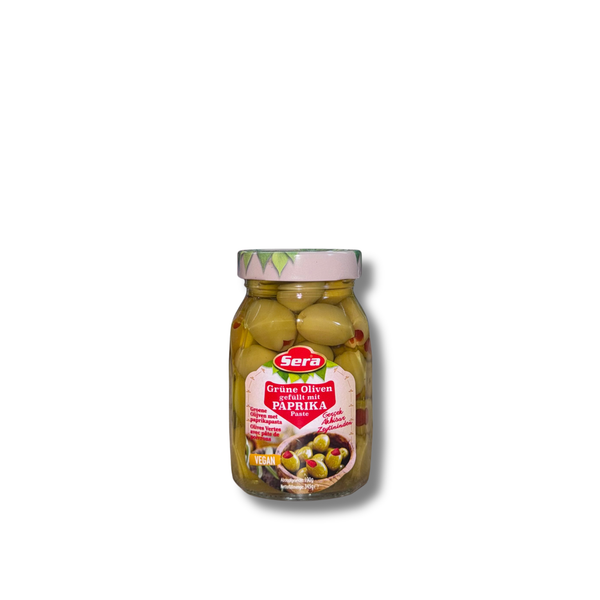 SERA Green Olives Stuffed w/ Pepper 345g