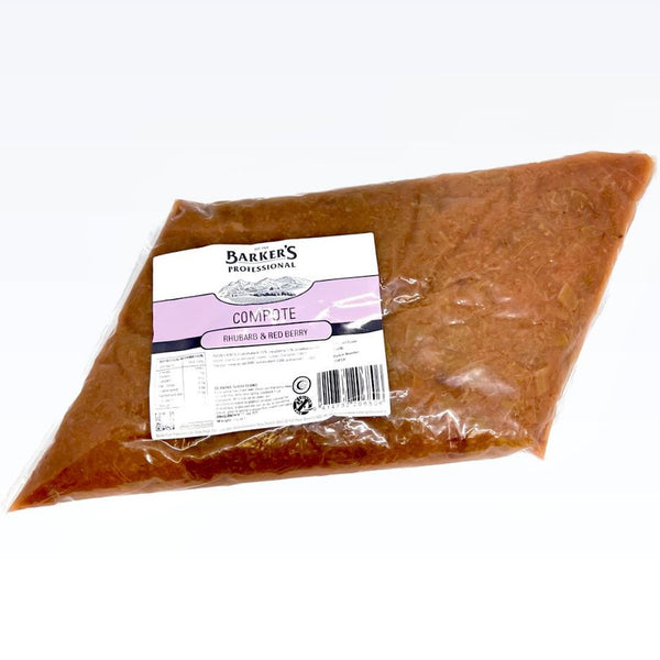 BARKERS Rhubarb & Red Berry Compote 1kg