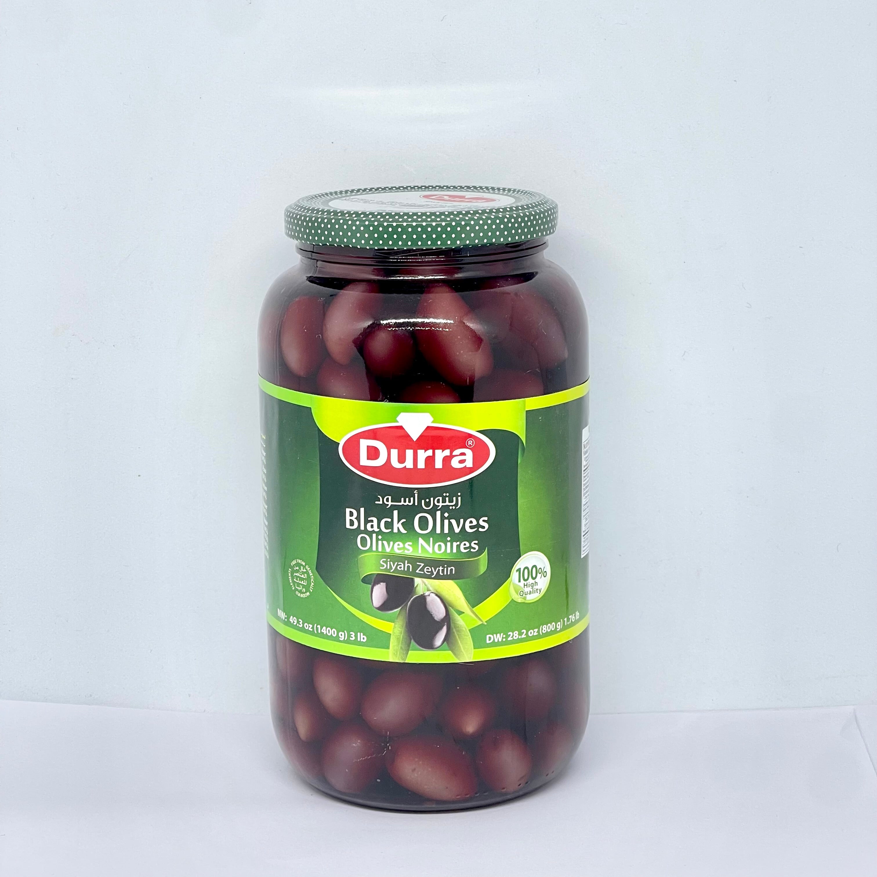 DURRA Black Olives 1.4kg