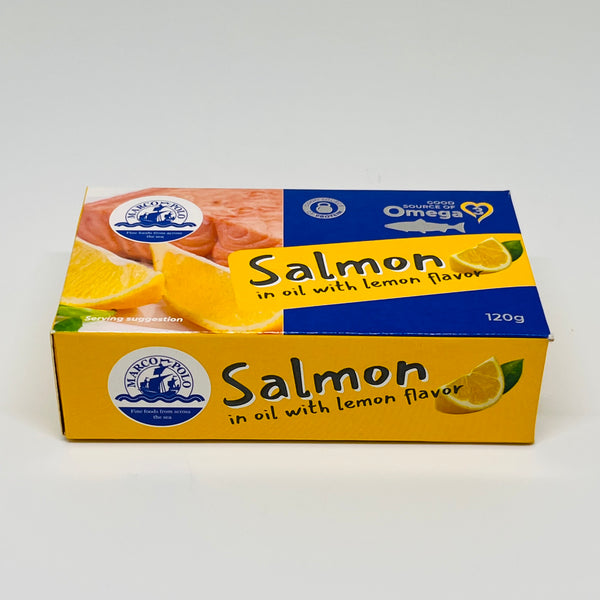 MARCO POLO Atlantic Salmon in Oil w/ Lemon Flavor 120g