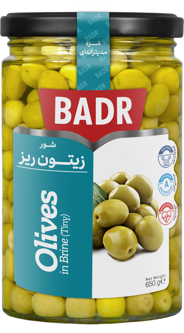 BADR Pickled Olives Tiny 650g