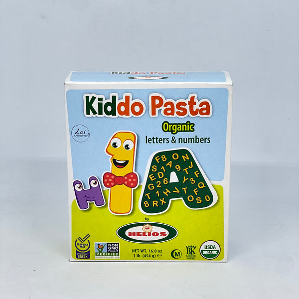 HELIOS Kiddo Pasta Organic Letters/Numbers 454g