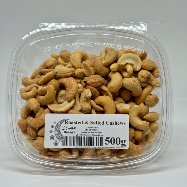 PAYKARI Roasted & Salted Cashews Container 500g