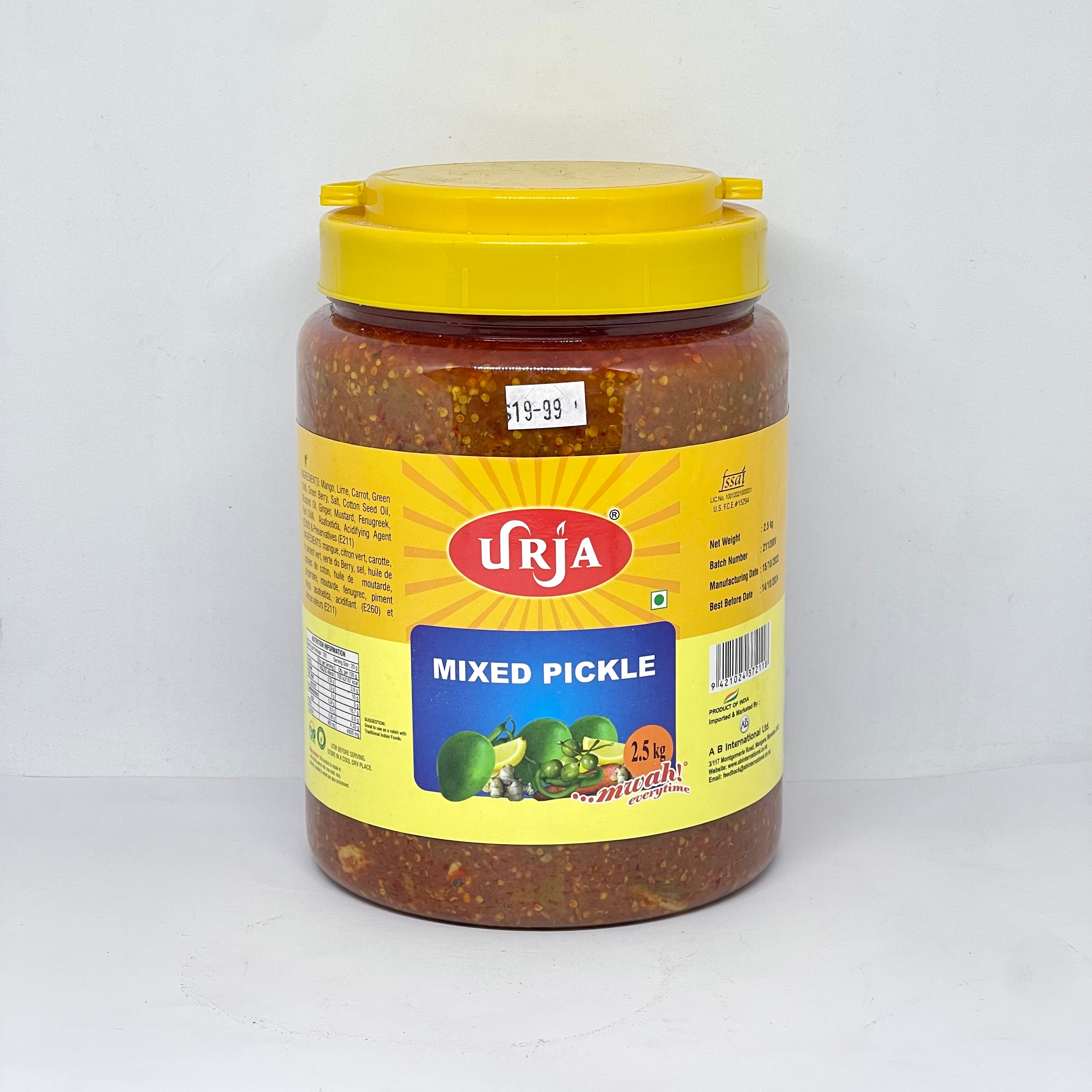 URJA Mixed Pickles 2.5kg