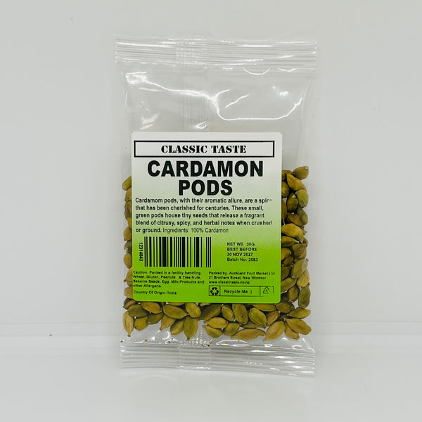 CLASSIC TASTE Cardamom Pods 30g
