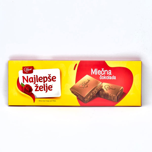 STARK Najlepse Zelje Milk Chocolate w/ Crumbled Biscuits Original 250g