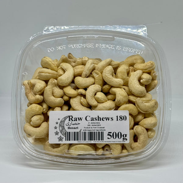 PAYKARI Raw Cashews Container 180 500g