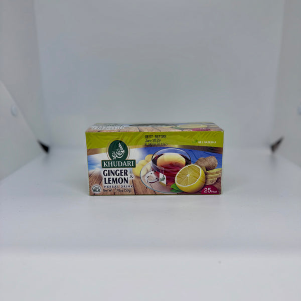 ALKHUDARI Ginger & Lemon Tea 25TB 50g