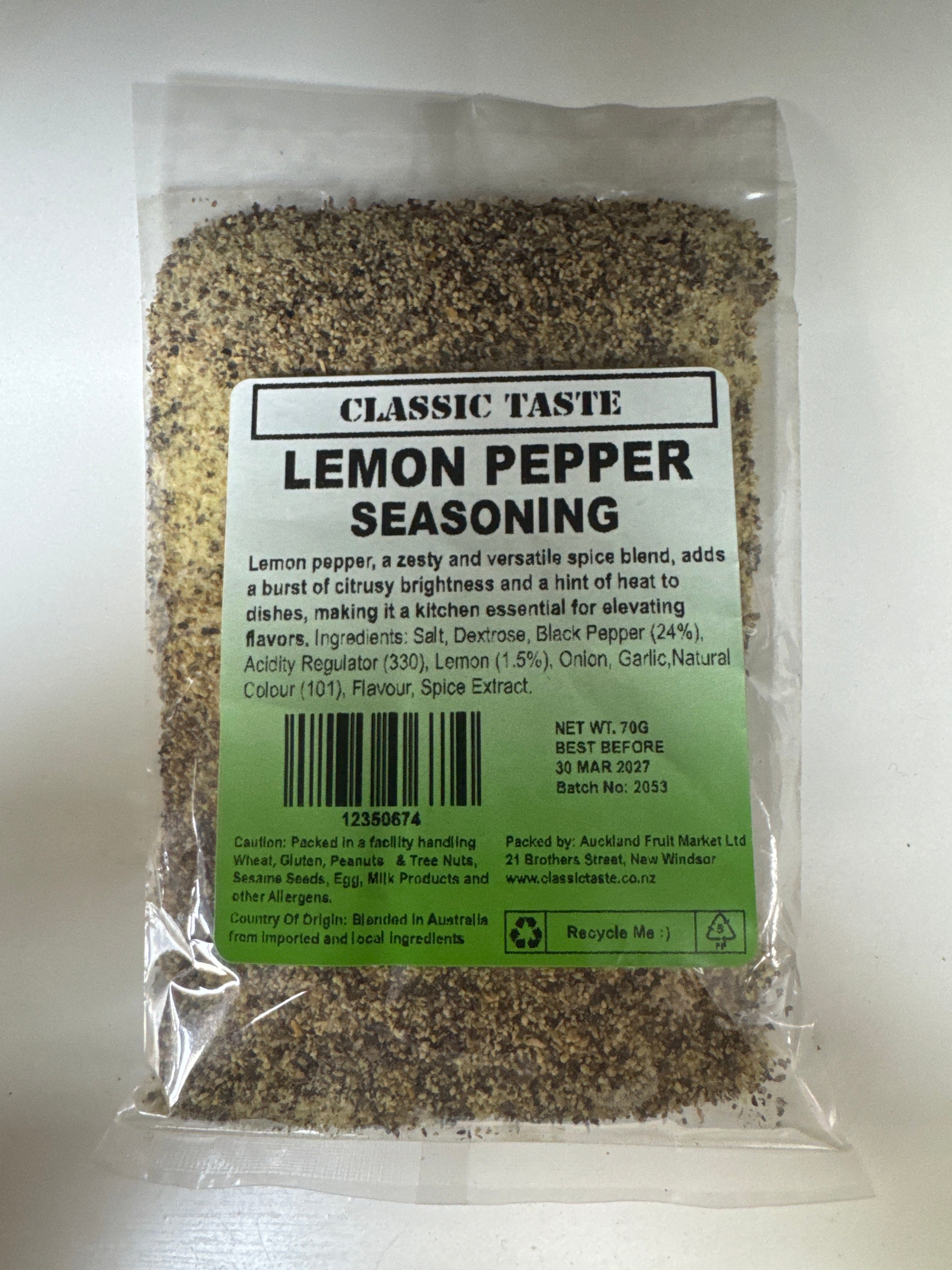 CLASSIC TASTE Lemon & Herb Seasoning 50g