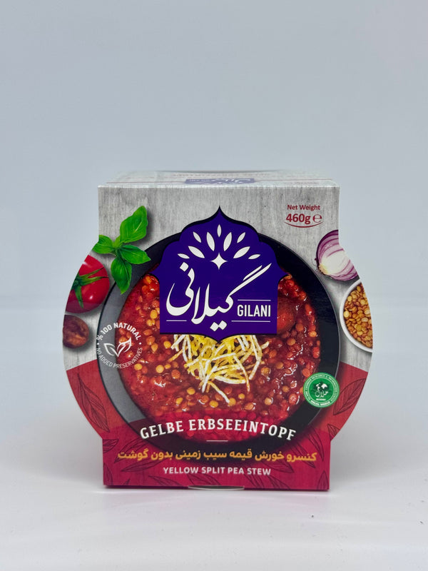 GILANI Canned Yellow Split Pea Stew - Gheimeh Sebzimeni - 460g
