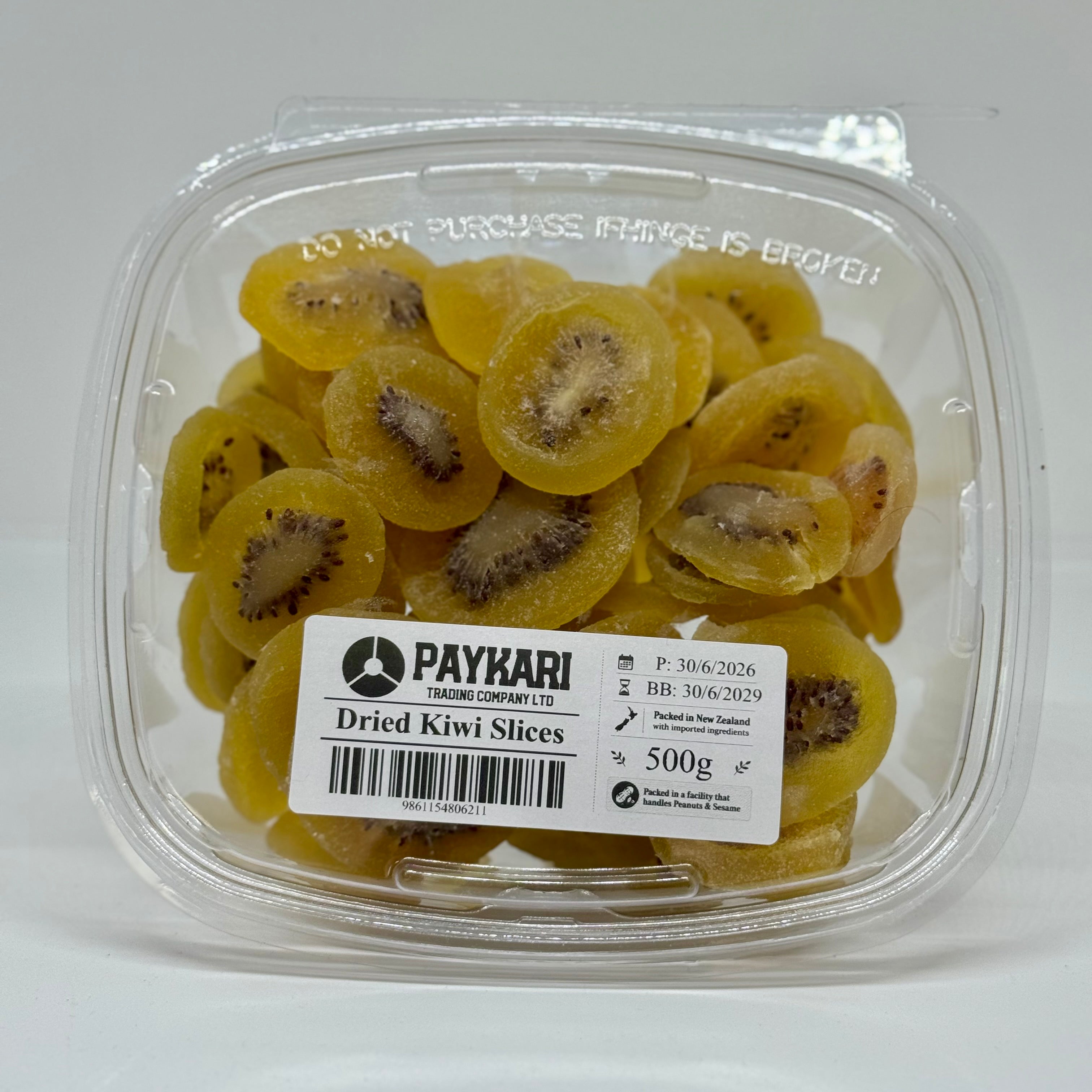 PAYKARI Dried Kiwi Slices Container 500g