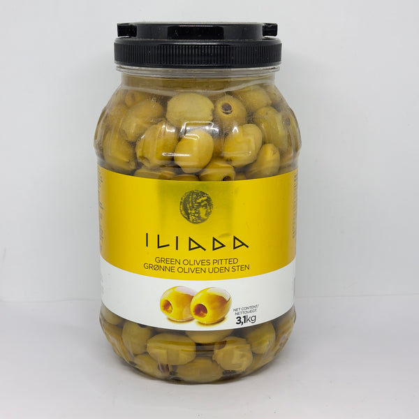 ILIADA Pitted Green Olives 3kg