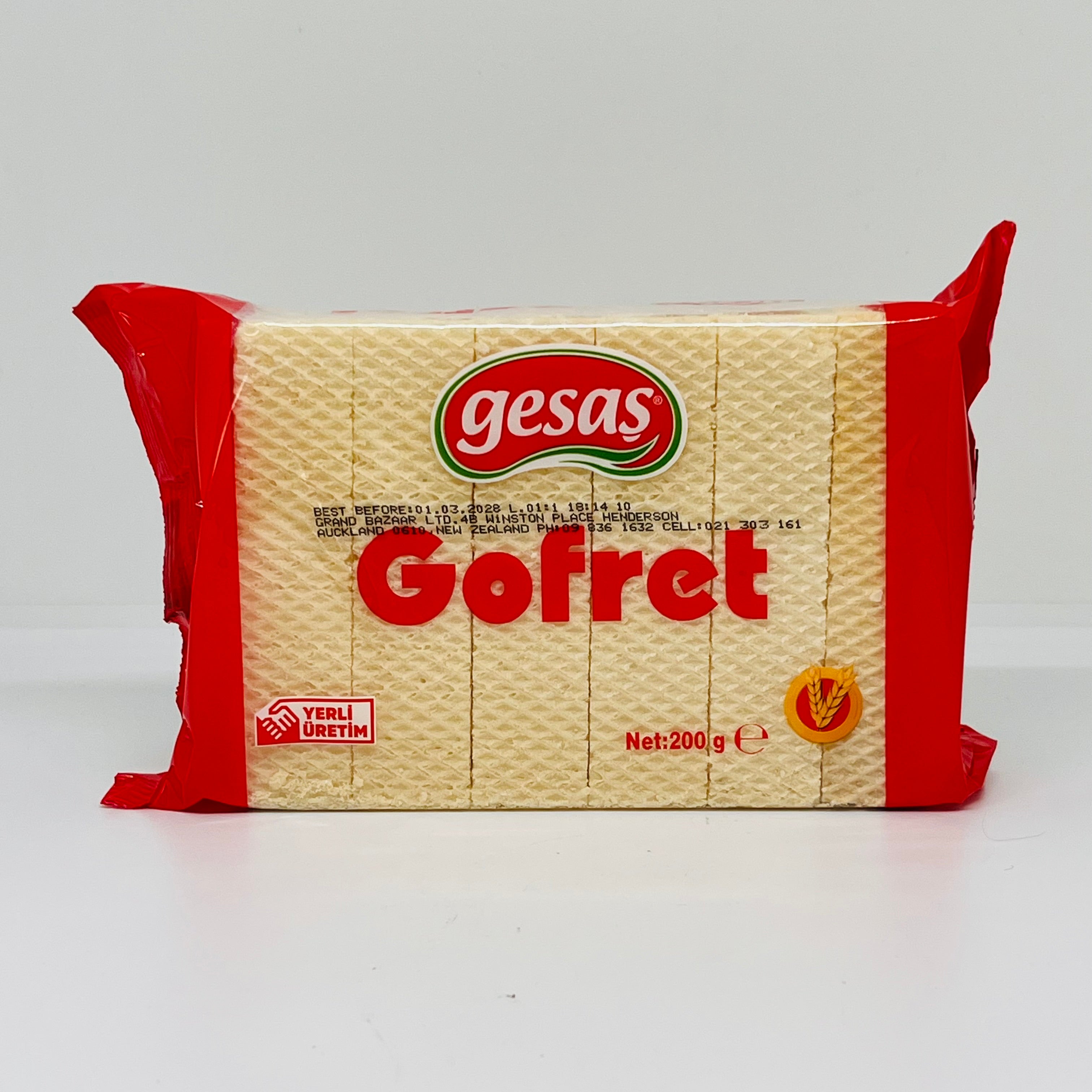 GESAS Gofret Wafer w/ Vanilla Cream 200g