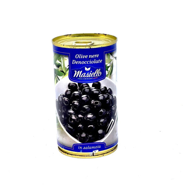 MASIELLO Pitted Black Olives in Brine 370mL