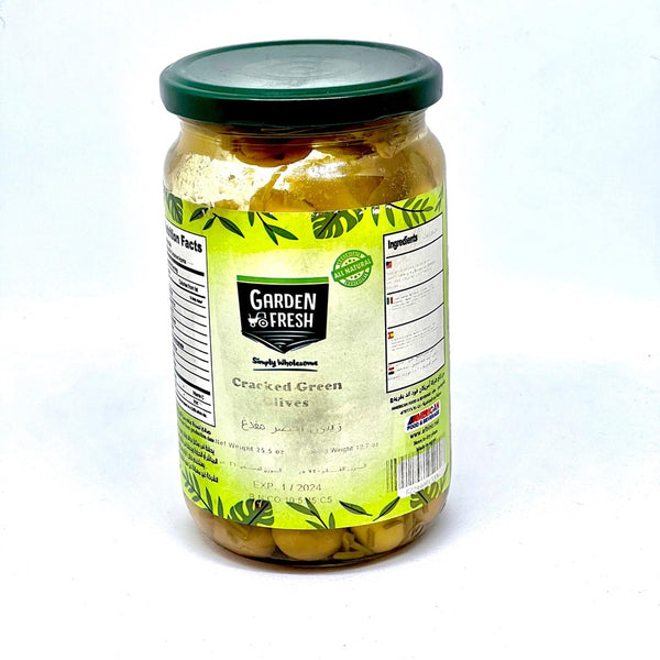 GF Cracked Green Olives 720g