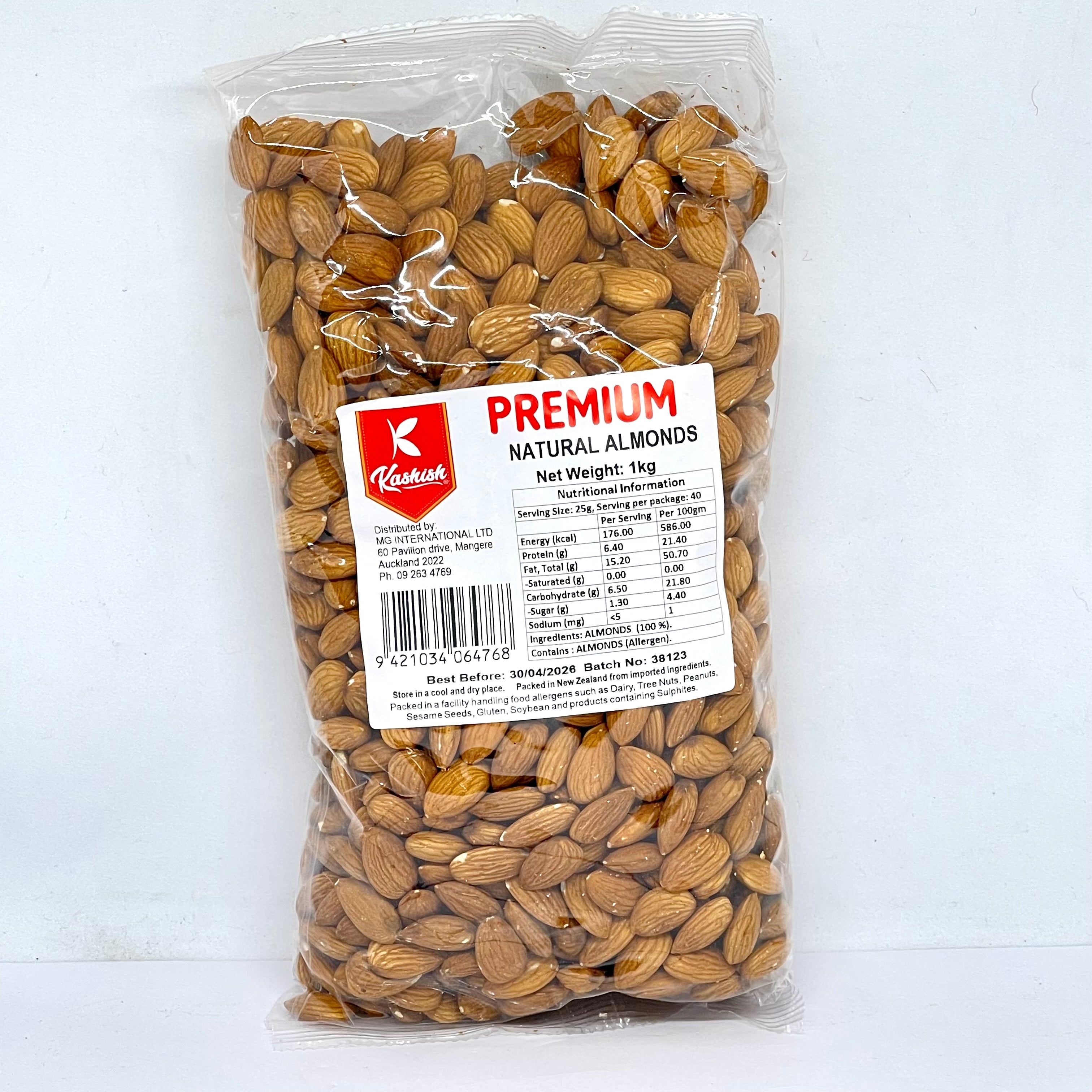KASHISH Natural Almonds 1kg