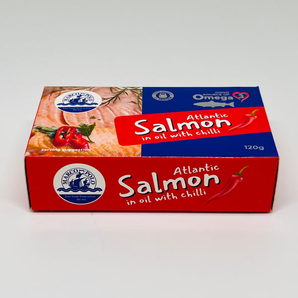 MARCO POLO Atlantic Salmon in Oil w/ Chilli 120g